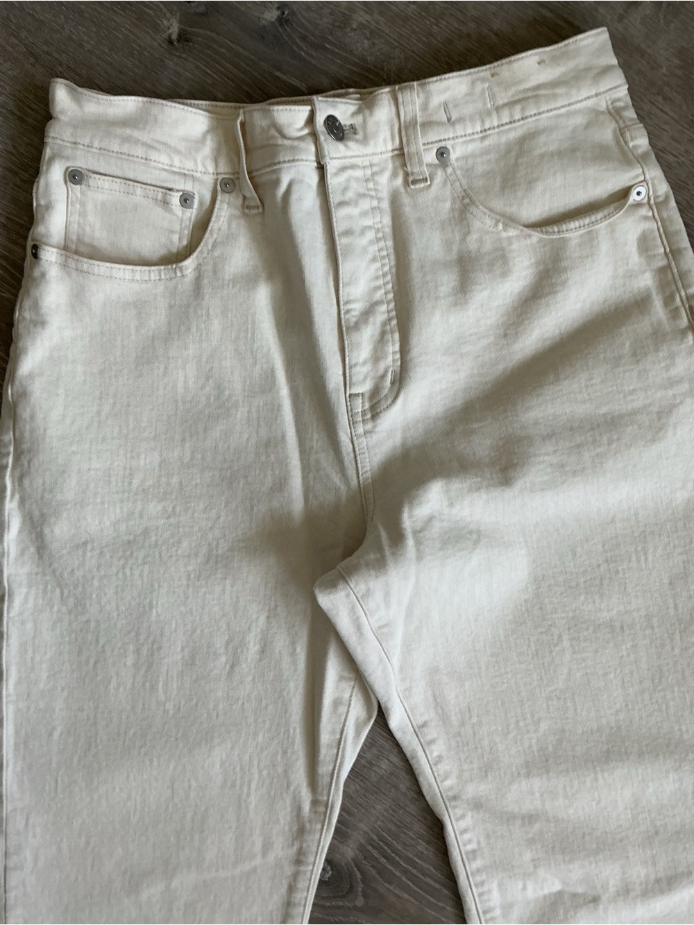 Madewell 90s Straight Off White Jeans - Picture 2 of 6